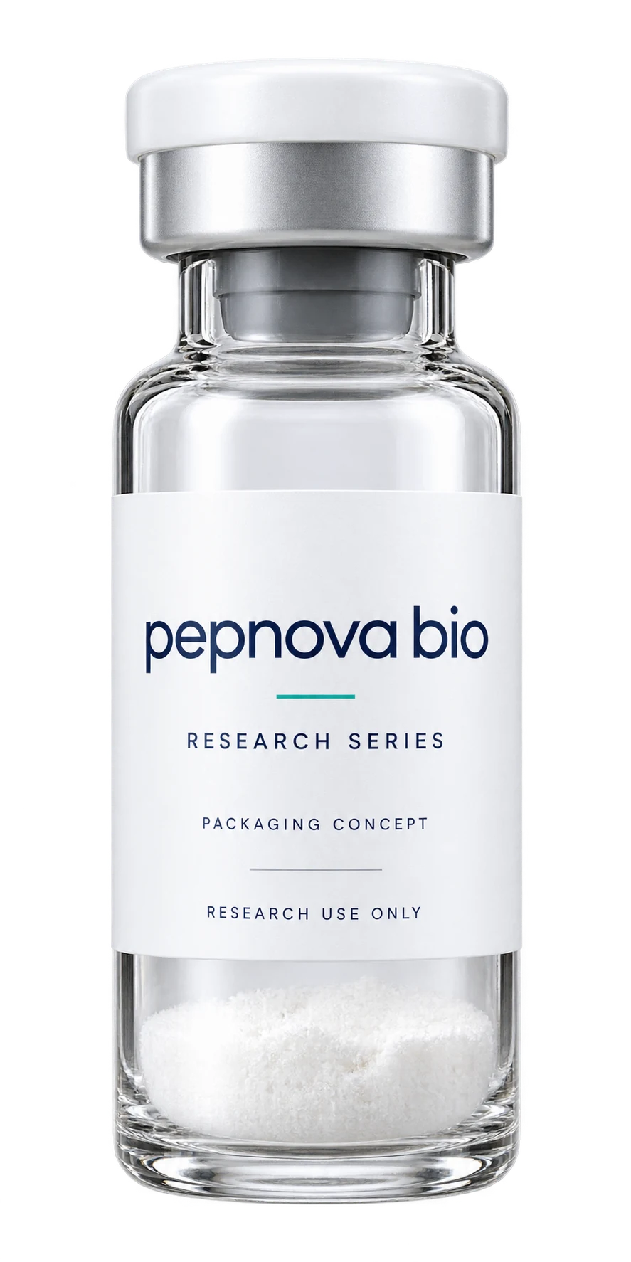 PepNova Bio original vial packaging concept; product photograph pending